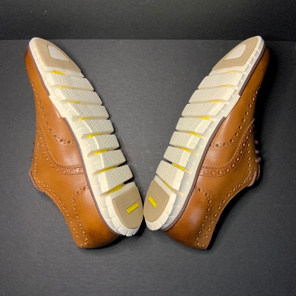 Cole Haan Zerogrand Wingtip Oxford| Men\'s Size 10| British Tan| New